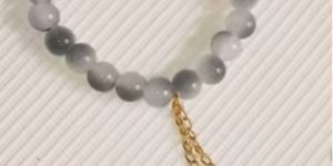 Round Beaded Charm Bracelet