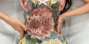 mesh ruffle satin camisoles