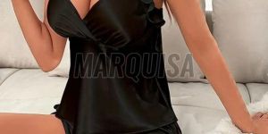 Girls Satin Shorts Set