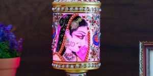 Antique Meenakari Marble Night Lamp