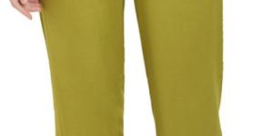 Ladies Olive Green Ankle Length Trouser Pant