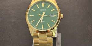 Casio Green & Golden Mens Watch