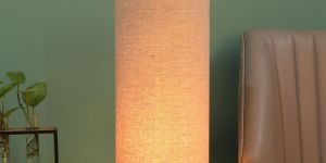 CYLINDER SHAPE CORNER DECORATIVE TABLE LAMP