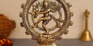 Golden Natraj Statue