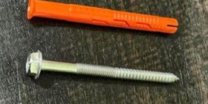 8x80mm Mild Steel Nylon Fixing Screw