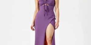 Ladies Lavender Western Bodycon Dress
