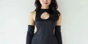 Ladies Stylish Black Mini Dress