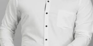 Mens Formal Wear White Cotton Shirt