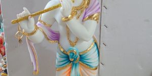 Polyresin Playing Flute Krishna Statue