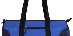 Fashion 35 Litre Water Resistance Polyester Navy Blue Gym Bag