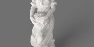 White Marble Standing Angel Sculpture