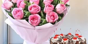 Flower and Cake Combo Gift