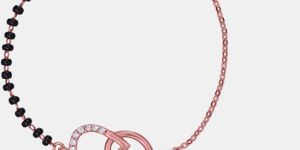 Ladies Fancy German Silver Rose Gold Zircon Adjustable Bracelet