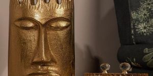 Decorative Brass Face Flower Vase
