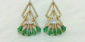 Triangle American Diamond Earring