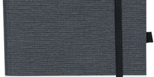 Comma Abaca A5 Hard Bound Note Book - Black