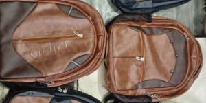 Leather College Back Pack