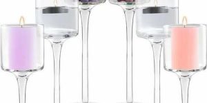 Glass Candle Stand