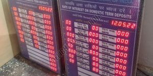 Interest Rate LED Display Board