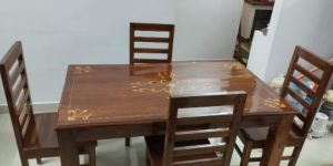 Teak Wood Dining Table Set