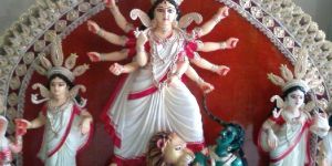 traditional fiberglass 1 chala durga idol