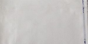 LA Courrine White Cotton Polyester Fabric