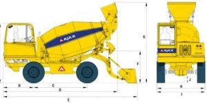 Self Loading Concrete Mixer Rental Service