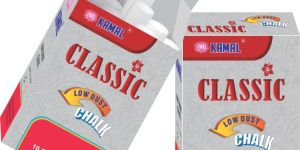 10 Piece Pack Classic White Low Dust Chalk