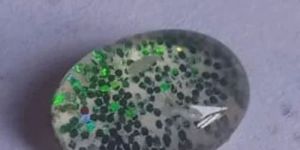 12mm Oval Glass Beads