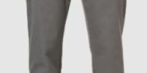 Mens Grey Cotton Jogger Pants