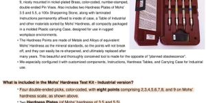 MOHS HARDNESS TEST KIT