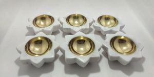 Marble Diya Tealight Holder