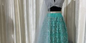 MULTIWORK EMBROIDERY ON NET FABRIC