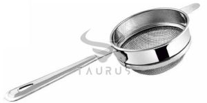 Silver Stainless Steel Handle Tea Strainer