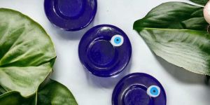 Round Evil Eye Candle Holder