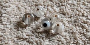 Transparent Evil Eye Beads
