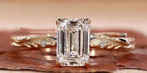Handmade Emerald Cut Lab Grown Diamond Ring