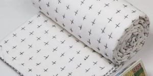 Double Bed Plain White Cotton Quilt