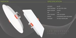 12w LED Slim Panel Light , For Ceiling Design