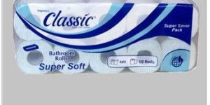 2 Ply Plain Bathroom Roll , 100 Meter