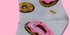 Donut-Inspired Unisex Cotton Crew Socks