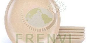 8 Inch Round Eco Friendly Rice Husk Plate