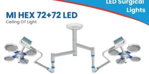 MI Hex 72+72 Double Dome Led Ceiling Operation Theatre Light
