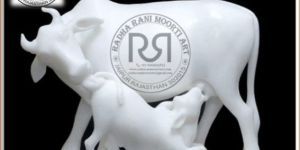 Marble Cow Statue