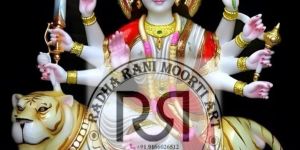 Marble Maa Durga Statue