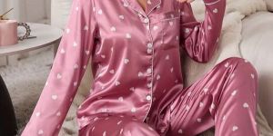 Satin Lycra Night Suit Set