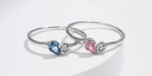 925 Sterling Silver Heart Shape Rings