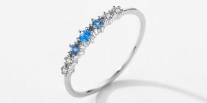 925 Sterling Silver Round Zircon Rings