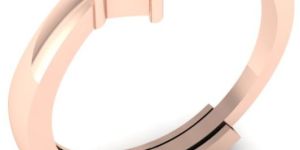 925 Silver Heartcore Ring in Rose Gold