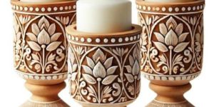Decorative Wooden Candle Stand